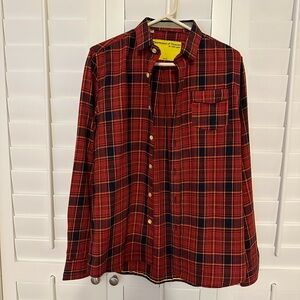 Red orange flannel